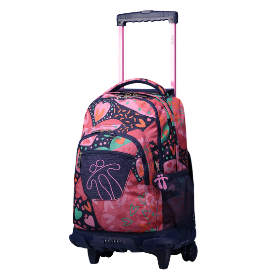 Mochila escolar con ruedas Renglones - 0QY image number 2